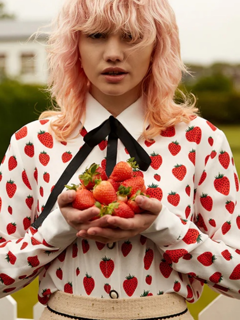 Sister Jane Strawberry Print Blouse 🍓